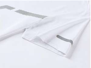 T-shirt d'été en soie de glace à séchage rapide pour homme rayé à manches courtes hauts d'entraînement de fitness amples pour la course à pied vêtements d'extérieur - Product Image 6