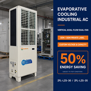 OEM Vertical Dual-Fan Evaporative Cooling Industrial Air Conditioning Unit, 12000 M³/h Airflow for Substation Transformer Room L - Product Image 1