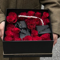 Einzigartiges Design Soja Tinte Valentinstag Blume Schokolade Geschenk box Muttertag Kreativer Brief Thanksgiving Bouquet Geschenk Mom Box