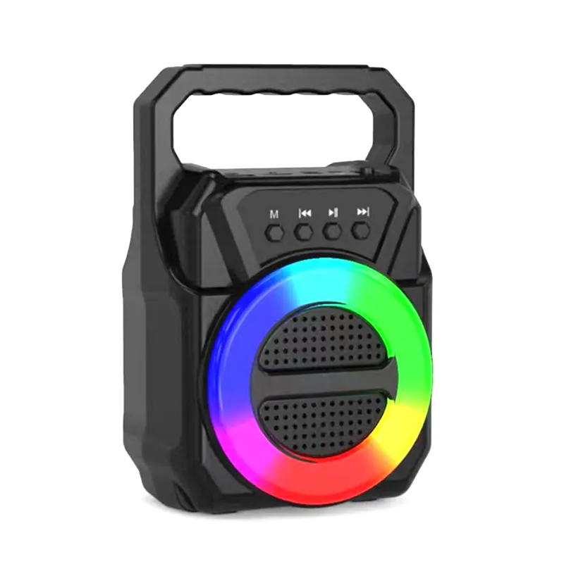 ABS-1309 Outdoor Wireless Potable BT Speaker Subwoofer LED Colorful Light Bass HIFI music Box stereo Party DJ active TWS Speaker