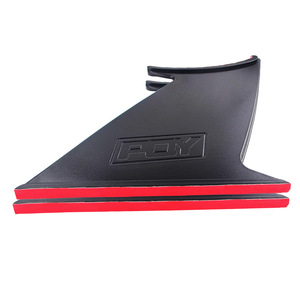 Juego de 2 alerones traseros tipo cola de pato PQY Racing Car, color negro, para Subaru STI 2015-2018 - Product Image 2