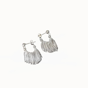 S925 Sterling <b>Silver</b> <b>Stud</b> Earrings Tassel Design For Women Everyday Wear - Product Image 5