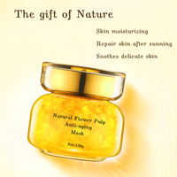 Soins de la peau du visage de haute qualité, gel de masque anti-âge à pétales de fleurs à la vitamine c, gel de masque blanchissant pour le visage