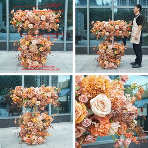 Modern Elegant Silk Artificial Floral Arrangement Roses Wedding Centerpieces Table Decorations - Product Image 2