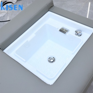 KISEN Lit de pédicure et de spa capillaire japonais de luxe réglable, avec dossier électrique, pour salon de beauté et hôtel, avec bac de lavage des cheveux - Product Image 3