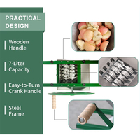 Presse-pommes manuel portable en acier inoxydable, broyeur de fruits pour la fabrication de cidre à domicile en extérieur, machine à manivelle facile à transporter