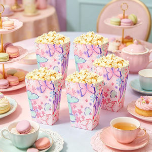 Butterfly Candy <b>Box</b> Princess Gift Fairy Popcorn <b>Box</b>-Recycled Materials Rigid for Snacking Customizable Wedding <b>Party</b> Supplies - Product Image 6