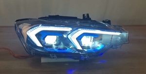 Luces de Coche Usadas AKD para <span class=keywords><strong>BMW</strong></span> <span class=keywords><strong>Serie</strong></span> <span class=keywords><strong>3</strong></span> <span class=keywords><strong>F30</strong></span> F31 F35 2012-2018, Estilo Ikon, DRL con Ojos de Ángel, 8000K, Accesorios Automotrices - Product Image 4
