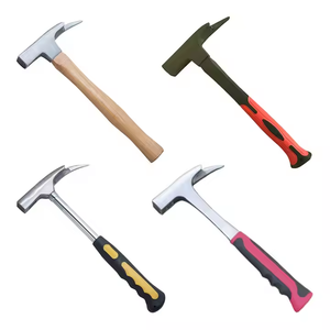 Martillo de mano de acero de 13 pulgadas para ladrillos, tipo bricolaje, con pico para roca, personalizable, compatible con OEM, martillo para techos - Product Image 1