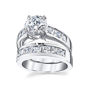 Set di Anelli per Coppie, Stile Europeo, Gioielli Personalizzati per Fidanzamento e Matrimonio, Regalo Quotidiano - Product Image 2