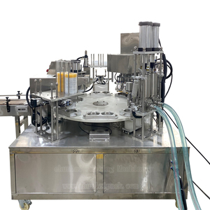 Máquina Automática Rotativa para Llenado y Sellado <span class=keywords><strong>de</strong></span> Vasos <span class=keywords><strong>de</strong></span> Yogur Griego y Queso con <span class=keywords><strong>Sellador</strong></span> Térmico <span class=keywords><strong>de</strong></span> Precisión - Product Image 1
