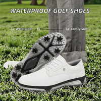 Zapatos de Golf para Comercio Exterior Transfronterizo, Unisex, Impermeables, con Botón Giratorio, Zapatos Deportivos Casuales para Parejas, Modelo X20, Suela de Goma