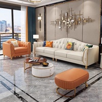 Ensemble de meubles de salon Geshang de luxe personnalisable, design moderne et élégant, canapé sectionnel en tissu
