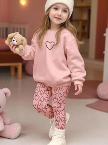 <span class=keywords><strong>Leggings</strong></span> Casual e felpe da ragazza personalizzate per ragazze. Felpe stampate per 4-7 anni, adatte per attività all'aperto. - Product Image 4