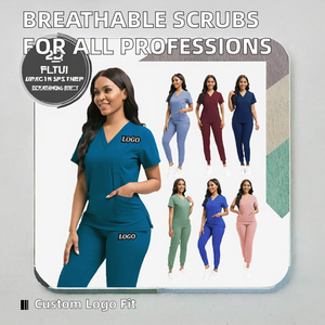 Conjunto de Uniformes Médicos Transpirables con Logotipo Personalizado para Hombres y Mujeres, para Hospital, Consultorio Dental, Salón de Belleza, Ropa de Trabajo para Enfermeras - Product Image 2