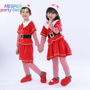 HESPER 2026 Costume de Noël Rouge pour Enfants, Tenue de Père Noël pour Garçons et Filles, Ensemble de Vêtements d'Elfe pour Enfants, Nouvelle Collection à Succès - Product Image 1
