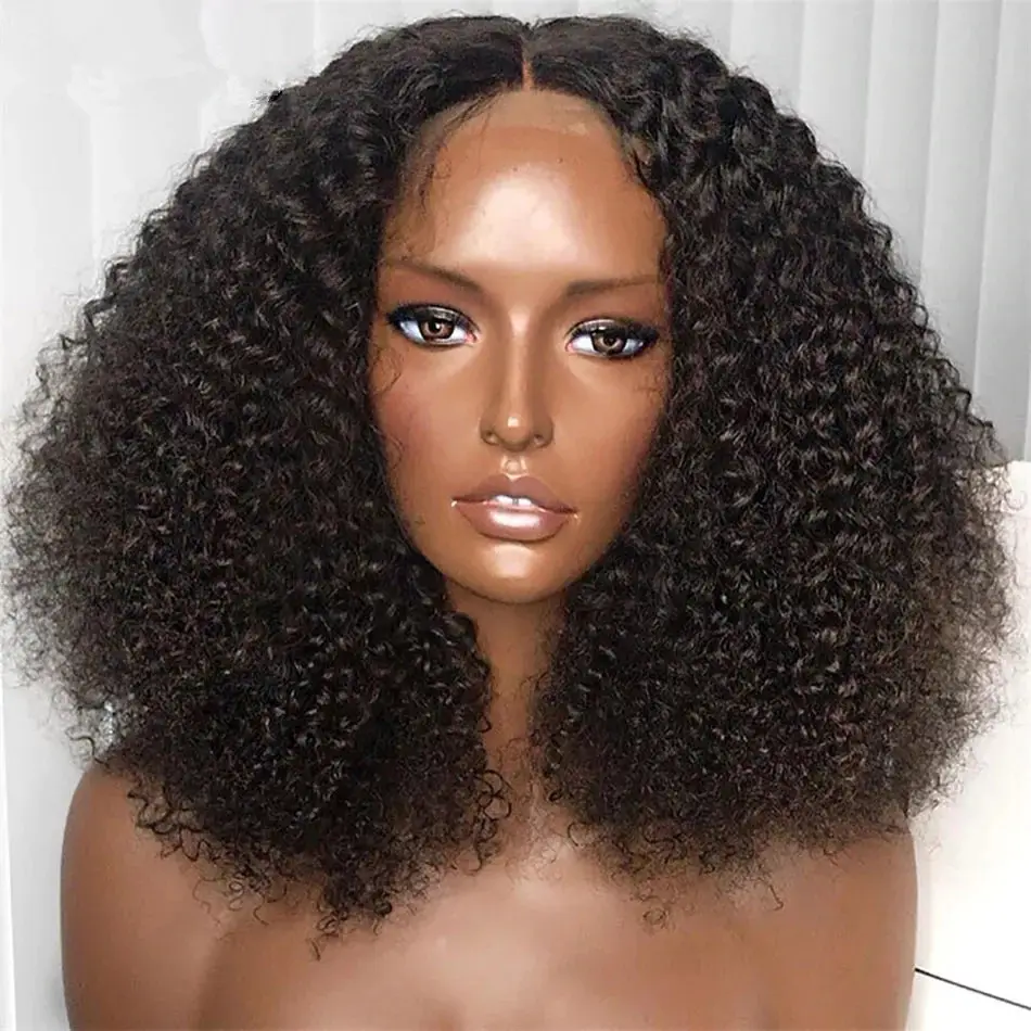 Kbeth Afro Kinky Krullend Pruik Voor Dames 2021 Mode Sexy Skin Transparant Hd Kant Frontale 20 22 24 26 Inch menselijk Haar Pruiken China