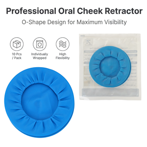 فاتح فم مطاطي القابل للتصرف مبعد الخد لتبييض الأسنان شكل O موسع الشفاه عالي المرونة - Product Image 4