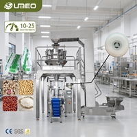 Ensacheuse automatique multi-têtes en acier inoxydable 304 pour sacs à soufflets, avec pesage 1KG 2KG, pour noix de cajou, arachides, graines de soja, céréales et sachets