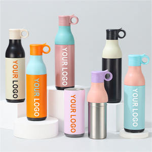 Vente flash : Bouteille d'eau isotherme 2-en-1 en acier inoxydable avec support, personnalisable avec logo, en acier inoxydable 304, pour cadeau promotionnel - Product Image 1