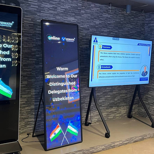 Ngoài trời trong nhà kỹ thuật số phương tiện truyền thông Máy nghe nhạc thương mại Led Gương video Bảng điều chỉnh biểu ngữ biển Totem LED hiển thị áp phích 960x1920 mét - Product Image 1