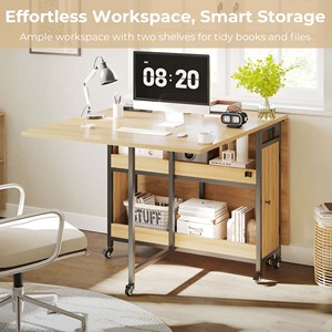 Nhà bếp nhỏ căn hộ không gian ăn uống hiện đại nhỏ gọn mở rộng lá có thể gập lại bàn ăn với ngăn kéo lưu trữ - Product Image 5