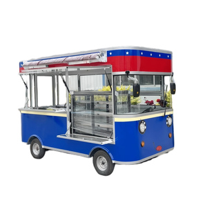 Carrito de Comida Rápida para Café, Remolque para Venta Ambulante, Carrito de Comida para el Hogar con Parrilla - Product Image 5