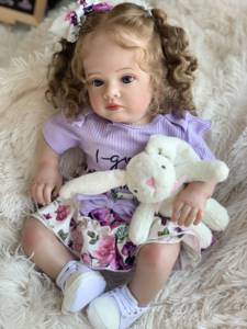 Muñeca Bebé <span class=keywords><strong>Reborn</strong></span> de Silicona, R&B Solid Free Kit China Bambola, Realista, de Pulgadas, con <span class=keywords><strong>Ojos</strong></span> <span class=keywords><strong>Cerrados</strong></span>, Envío Gratis, para Dormir, Niño - Product Image 4