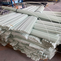 OEM Klantspecifieke 6mm Pultruded Glasvezel Massieve Staaf FRP Plantensteunen met Geslepen Uiteinden UV-bestendig Kasbogen