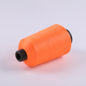 Venta caliente 100% poliéster dope teñido alto estiramiento 75/36/2 SIM Imitar hilo de nailon para tejer Calcetines - Product Image 3