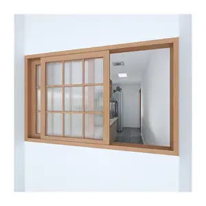 Desain bingkai jendela kayu Optima bentuk kayu dan jendela kaca jendela kayu kustom