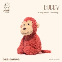 Muñeco de Peluche Súper Suave Catch Fun BUDDY Monkey, Juguete de Peluche Largo con Relleno de Algodón PP, Muñeco para Dormir Unisex