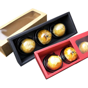 Caja de papel Kraft de cartón corrugado personalizable para aperitivos, Tarjeta blanca, pastel, embalaje de alimentos, estampado en relieve, laminación mate para <span class=keywords><strong>Sushi</strong></span> - Product Image 1