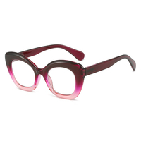 Purple Leopard Round Reading Glasses for Women Anti Blue Light Eyeglasses Frames Presbyopic Glasses Magnifier +1.0~+4.0 Diopter