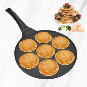 <span class=keywords><strong>Mini</strong></span> poêle à crêpes antiadhésive de 10.5 pouces, Grill <span class=keywords><strong>Blini</strong></span> à 7 trous, fente, poêle à œufs - Product Image 2