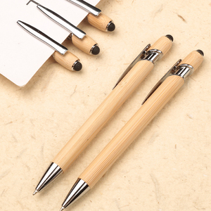 2024 NOUVEAU stylo à bille en bambou ECO avec pointe stylet - Product Image 3