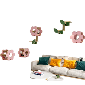 <span class=keywords><strong>Arbre</strong></span> à <span class=keywords><strong>chat</strong></span> en bois massif de haute qualité <span class=keywords><strong>avec</strong></span> cadre d'escalade mural noir grattoir mur hamac maisons pour animaux de compagnie meubles - Product Image 1