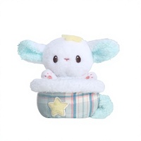 Peluche Souris Zhuoqu Tea Cup Mouse Series Saveur Sel Marin en Polyester et Coton PP, Coussin à Câliner, Cadeau d'Anniversaire Unisexe 14