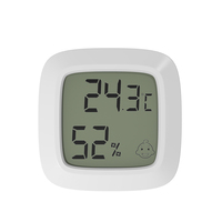 Pengukur Suhu dan Kelembaban Termometer Presisi Tinggi Dipasang Di Dinding Rumah Dalam Ruangan Bayi Thermohygrometer Mini