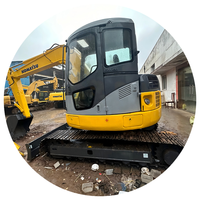 Excavatrice Komatsu PC78US d'occasion, 8 tonnes, d'origine japonaise, à flèche ultra-courte, sans fuites, sur chenilles, hydraulique, prête à l'emploi