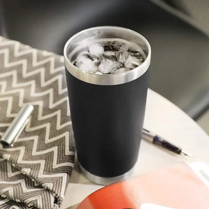 Cenron Stainless Steel Tumbler 20oz Vacuum Insulated Camping Travel <b>Mug</b> Eco-Friendly Pink with Gift <b>Box</b> Minimalist Design - Product Image 4