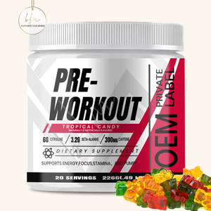 Créatine monohydrate OEM, stimulant énergétique, compléments pré-entraînement, <span class=keywords><strong>musculation</strong></span>, gummies à la créatine pré-entraînement - Product Image 1