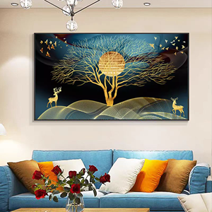 New Trung Quốc Ánh Sáng Sang Trọng Vải Sofa Bức Tranh Thân Thiện Với Môi Dầu Cho Phòng Khách Phòng Ăn Trang Trí Nội Thất Nền Bức Tranh Tường - Product Image 1