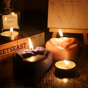 Early Riser DIY diseño creativo Día de San Valentín símbolos de amor Mano a Mano jabón vela perfumada molde Resina de silicona epoxi Silicona - Product Image 4