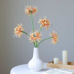 Buena calidad al por mayor Higanbana flor equinoccio flor vidrio decoración del hogar Dí<span class=keywords><strong>a</strong></span> de San Valentín Acción de Gracias MESA DE <span class=keywords><strong>A</strong></span>ño Nuevo chino - Product Image 4