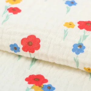The latest cotton wool print Floral bouquet of plants Simple quality cotton flannel fabric Apron skirt fashion women's fabric