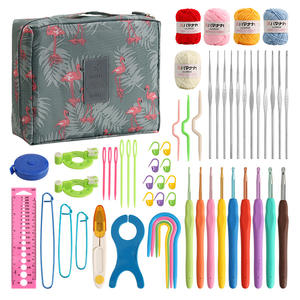 Juego <span class=keywords><strong>de</strong></span> 58 Agujas <span class=keywords><strong>de</strong></span> <span class=keywords><strong>Ganchillo</strong></span> Cuadradas <span class=keywords><strong>de</strong></span> Aluminio Ecológicas, Juego <span class=keywords><strong>de</strong></span> Hilos <span class=keywords><strong>de</strong></span> Algodón, Paquete Completo <span class=keywords><strong>de</strong></span> Materiales <span class=keywords><strong>para</strong></span> <span class=keywords><strong>Principiantes</strong></span> en <span class=keywords><strong>Ganchillo</strong></span> - Product Image 2