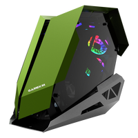 Gabinete de PC para Juegos de Escritorio con Forma Inusual Personalizada, Torre ATX Grande de Vidrio, Carcasa para Computadora