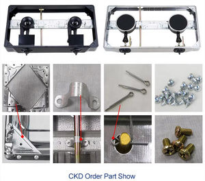 Estufa de gas de vidrio templado personalizable de alta calidad, gran oferta, estufa de cocina de <span class=keywords><strong>2</strong></span> quemadores para uso doméstico - Product Image 2