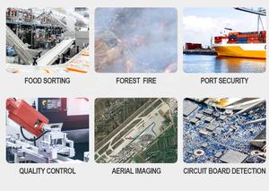 640x512 400fps InGaAs 400-1700nm 영역 스캔/라인 스캔 하이퍼 스펙트럼 SWIR 카메라 머신 비전 시스템 용 - Product Image 5